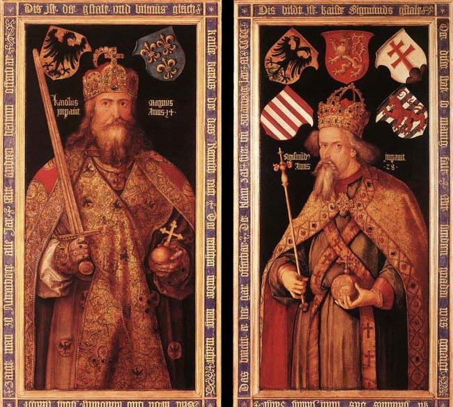 Albrecht Durer Emperor Charlemagne and Emperor Sigismund oil painting image